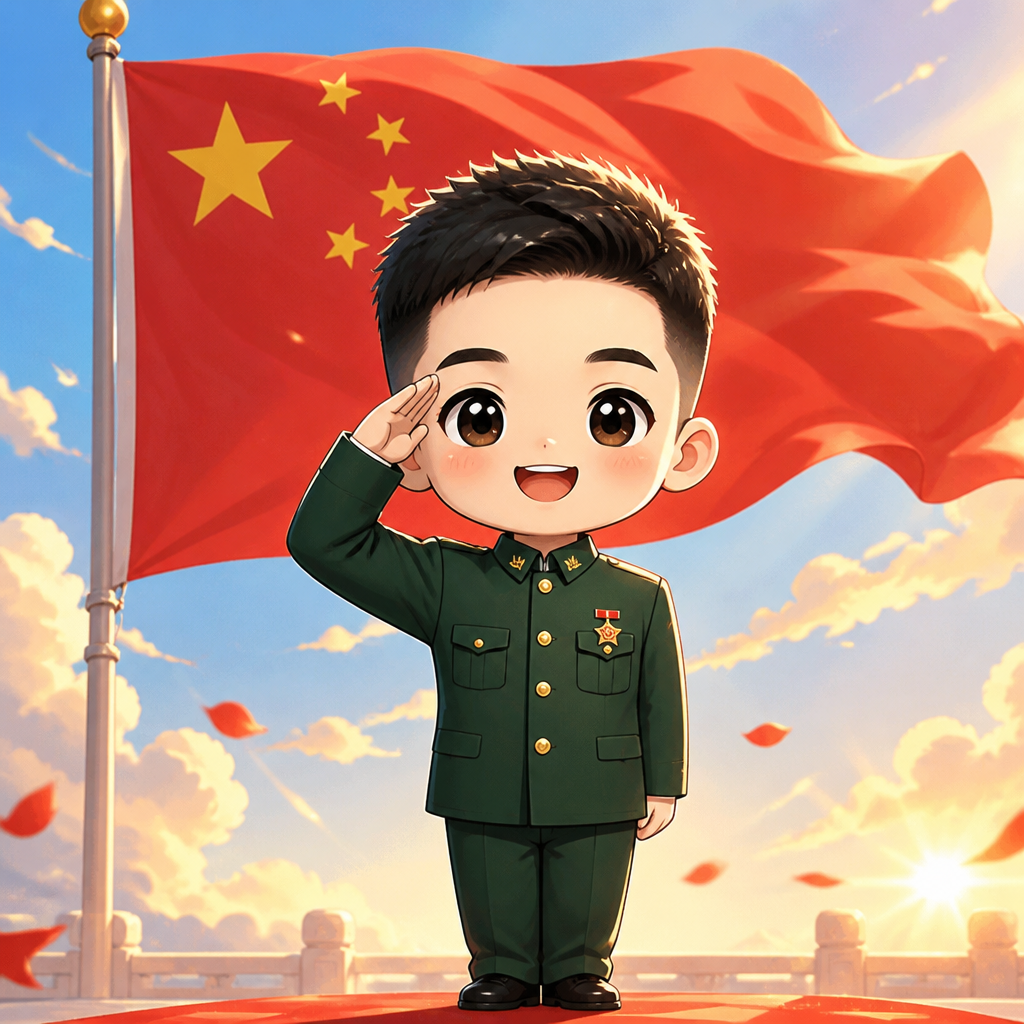 红旗敬礼的灵感原图